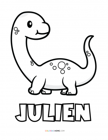 Julien dinosaur coloring page