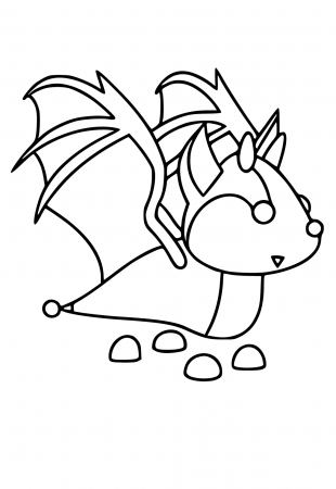 Free Printable Adopt Me Dragon Coloring ...