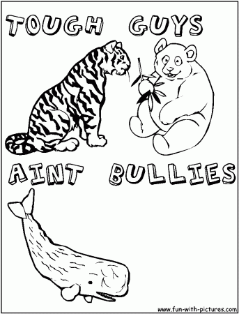 13 Pics of Bully Cartoon Coloring Page - Anti-Bullying Coloring ...