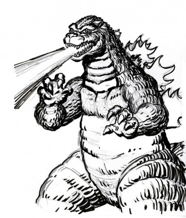 Godzilla Coloring Pages. Print Monster For Free - Coloring Library
