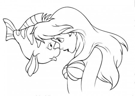 Little Mermaid Coloring Pages drawing free image download