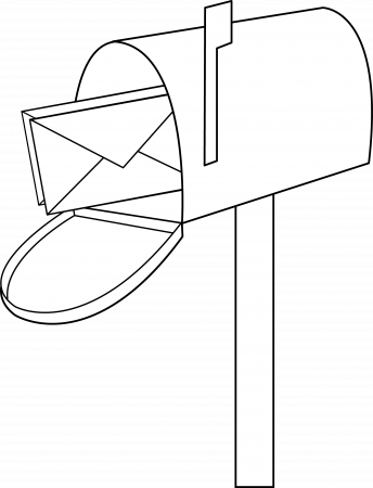 Mailbox 8 pics of mail cartoon coloring page mail clip art black | Coloring  books, Coloring pages, Cartoon coloring pages