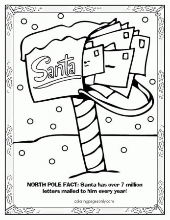 Mailbox of Santa Claus Coloring Pages - Nature & Seasons Coloring Pages - Coloring  Pages For Kids And Adults