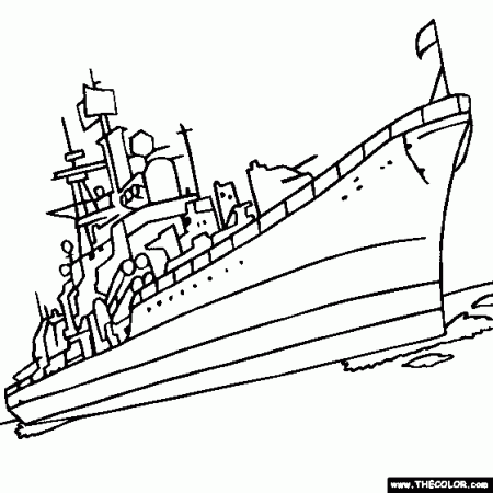 Ship Online Coloring Pages | TheColor.com