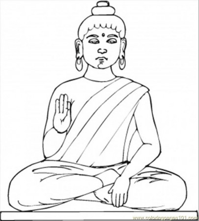 Statue Of Buddha Coloring Page - Free Religions Coloring Pages ...