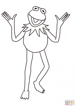 Kermit the Frog coloring page | Free Printable Coloring Pages