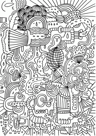 Hard Kaleidoscope Coloring Pages | Forcoloringpages.com