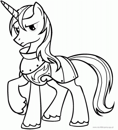 My Little Pony Shining Armor Coloring Pages - szczegÃ³Åy obrazka