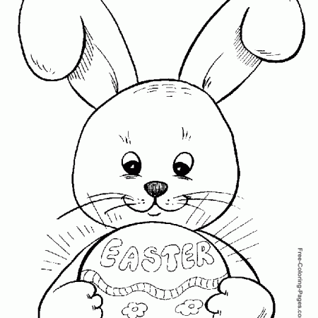 10 Places for Free Easter Bunny Coloring Pages