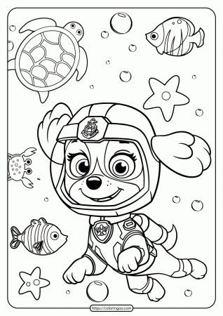 Printable Paw Patrol Pdf Coloring Pages for Boys