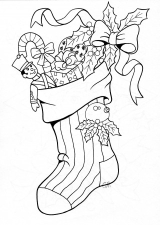 Stocking Coloring Worksheet | Printable Worksheets and Activities for  Teachers, Parents, Tutors and Homeschool Families