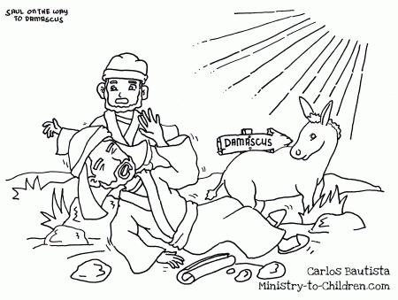 Ananias And Saul Coloring Pages - Coloring Pages For All Ages