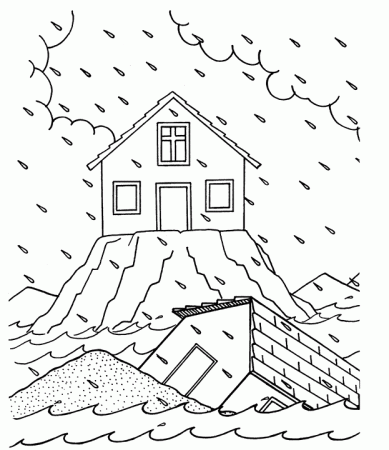Wise Man Foolish Man Coloring Page