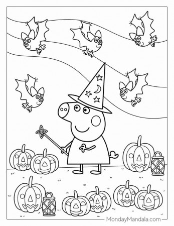 50 Peppa Pig Coloring Pages (Free PDF ...