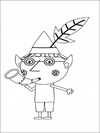 Free Printable Coloring Book Ben and Holly's Little Kingdom 11