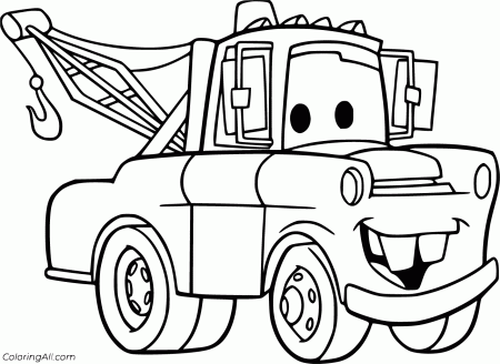 Mater Coloring Pages - ColoringAll
