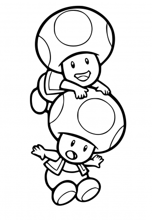 Free Printable Super Mario Toad Coloring Page, Sheet and Picture for Adults  and Kids (Girls and Boys) - Babeled.com