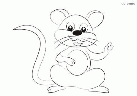 Mice coloring pages » Free & Printable » Mouse coloring sheets