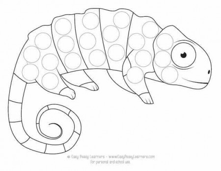 Free Rainforest Animals Do a Dot Printables - Easy Peasy Learners