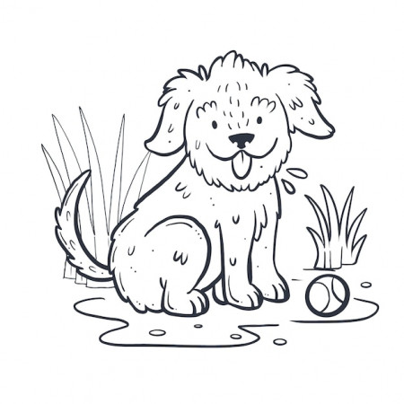 Page 4 | Puppy Coloring Images - Free Download on Freepik
