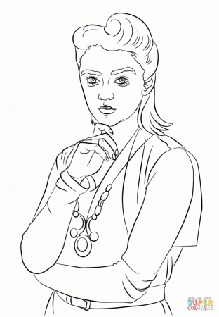 Ashildr from Doctor Who coloring page | Free Printable Coloring Pages