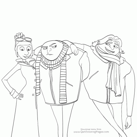 Gru Coloring Pages at GetDrawings | Free download