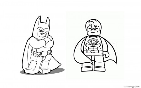 lego batman and superman coloring pages - Clip Art Library