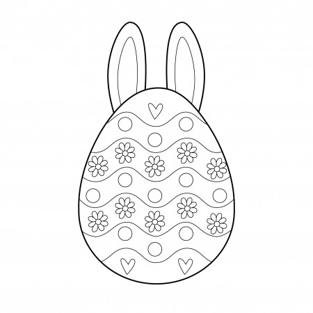 10 Best Adult Easter Egg Coloring Pages Printable - printablee.com