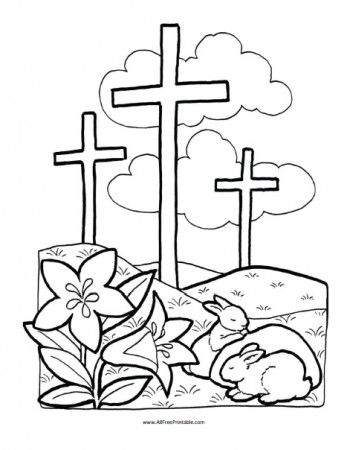 Easter Bible Coloring Page | Free Printable