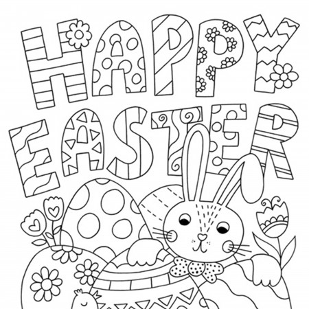 Free Easter Card Colouring Download | Hobbycraft