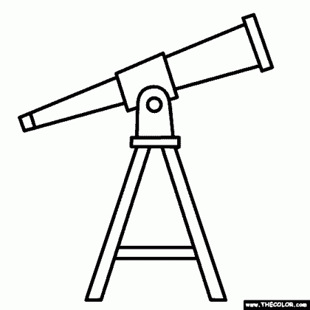 Telescope Coloring Page