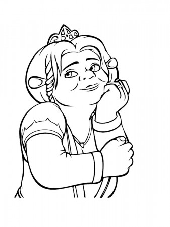 Princess Fiona coloring pages