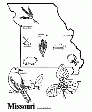 USA-Printables: State of Missouri Coloring Pages - Missouri tradition and  culture coloring pages