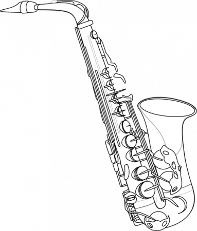 Image for Saxophone Drawing | Saxophone art, Saxophone tattoo ...