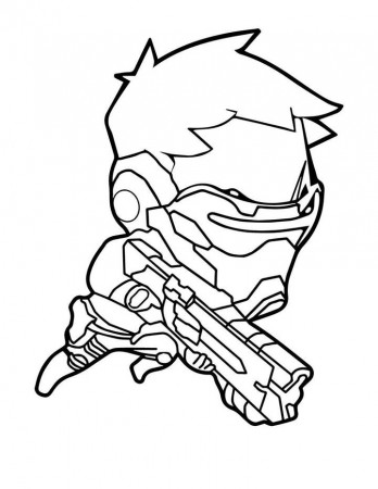 Chibi Soldier Overwatch Coloring Page - Free Printable Coloring ...