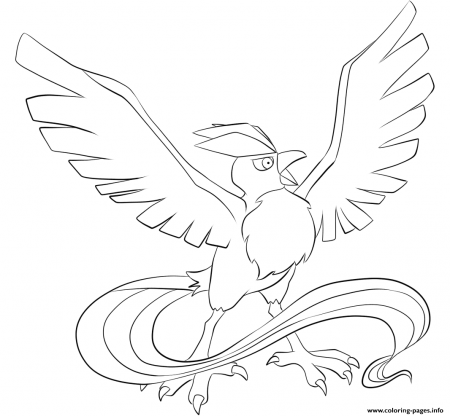 Moltres Coloring Page at GetDrawings | Free download