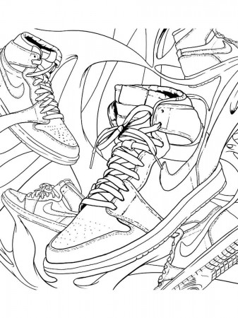 Free Air Jordan coloring pages. Download and print Air Jordan coloring pages