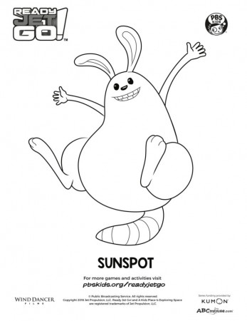 Sunspot Coloring Page | Kids Coloring Pages | PBS KIDS for Parents