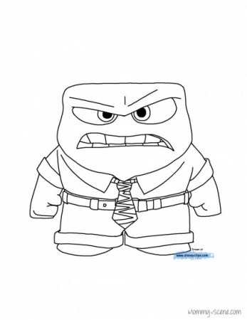 Disney Inside Out Anger Coloring Page Inside Out Imágenes por Isaak_34 |  Imágenes españoles imágenes