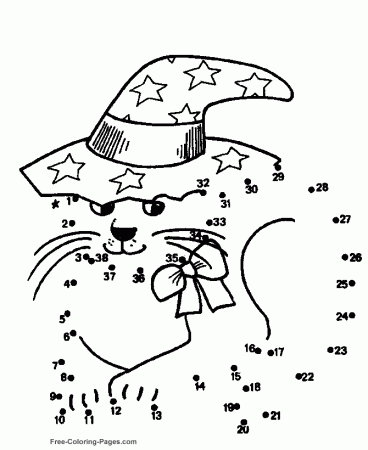 Connect the dots pages Cat