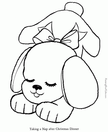 Puppy coloring pages 048
