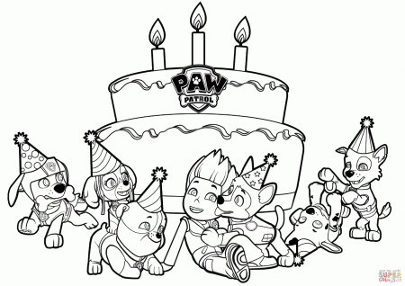 Ryder's Birthday coloring page | Free Printable Coloring Pages