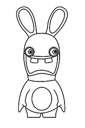Raving rabbids for children - Raving Rabbids Kids Coloring Pages