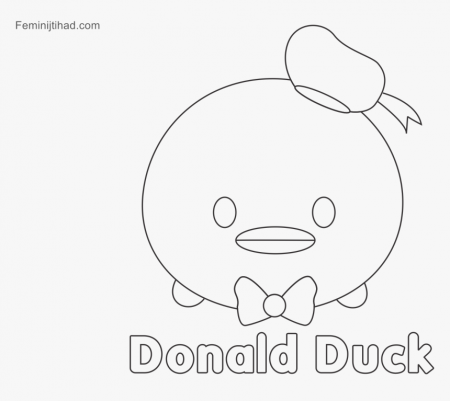 Tsum Tsum Coloring Pages Donald Hi - Donald Tsum Tsum Coloring Pages, HD  Png Download , Transparent Png Image - PNGitem
