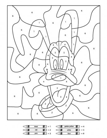 Disney Color by Number Coloring Pages - Free Printable Coloring Pages for  Kids