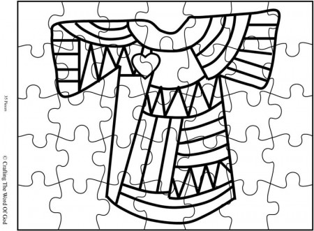 Coat Of Many Colors Puzzle 1- Activity Sheet « Crafting The Word Of God