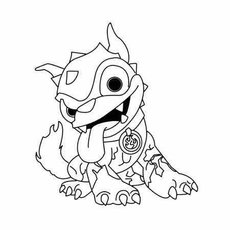 skylanders-0014.gif (1000×1000) | Dog coloring page, Free coloring pages, Coloring  pages