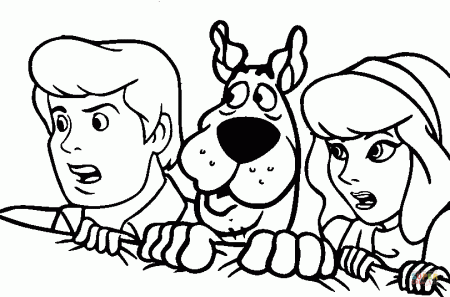 Fred Jones, Scooby and Daphne Blake coloring page | Free Printable Coloring  Pages