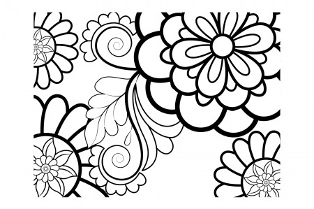 Floral Coloring Page Book for Adults Graphic by stromgraphix · Creative  Fabrica