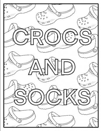 Slippers and Socks Adult Digital Coloring Page - Etsy